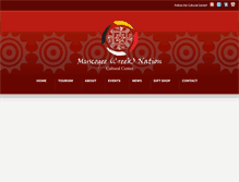 Tablet Screenshot of creekculturalcenter.com